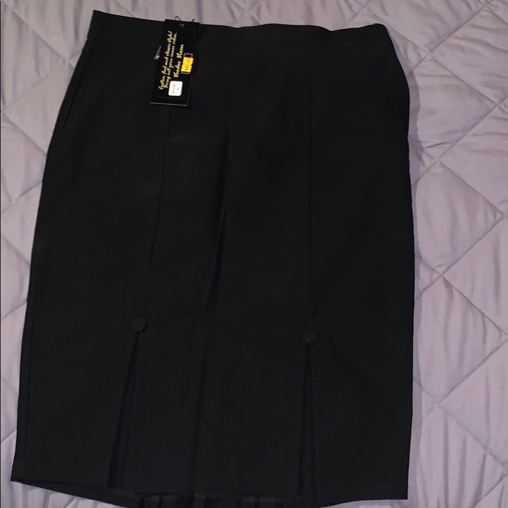 Voodoo Vixen black pleated flair skirt